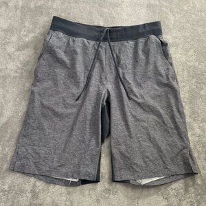 Lululemon T.H.E. Shorts Mens Large Heather Gray Gym Workout Athleisure Linerless